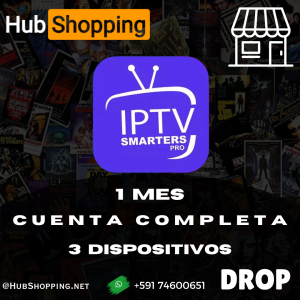IPTV SMARTERS PRO | 1 MES | 3 DISPOSITIVOS