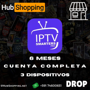 IPTV SMARTERS PRO | 6 MESES | 3 DISPOSITIVOS