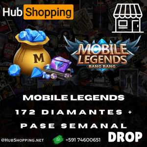 MOBILE LEGEND | 172 DIAMANTES + PASE SEMANAL | ID